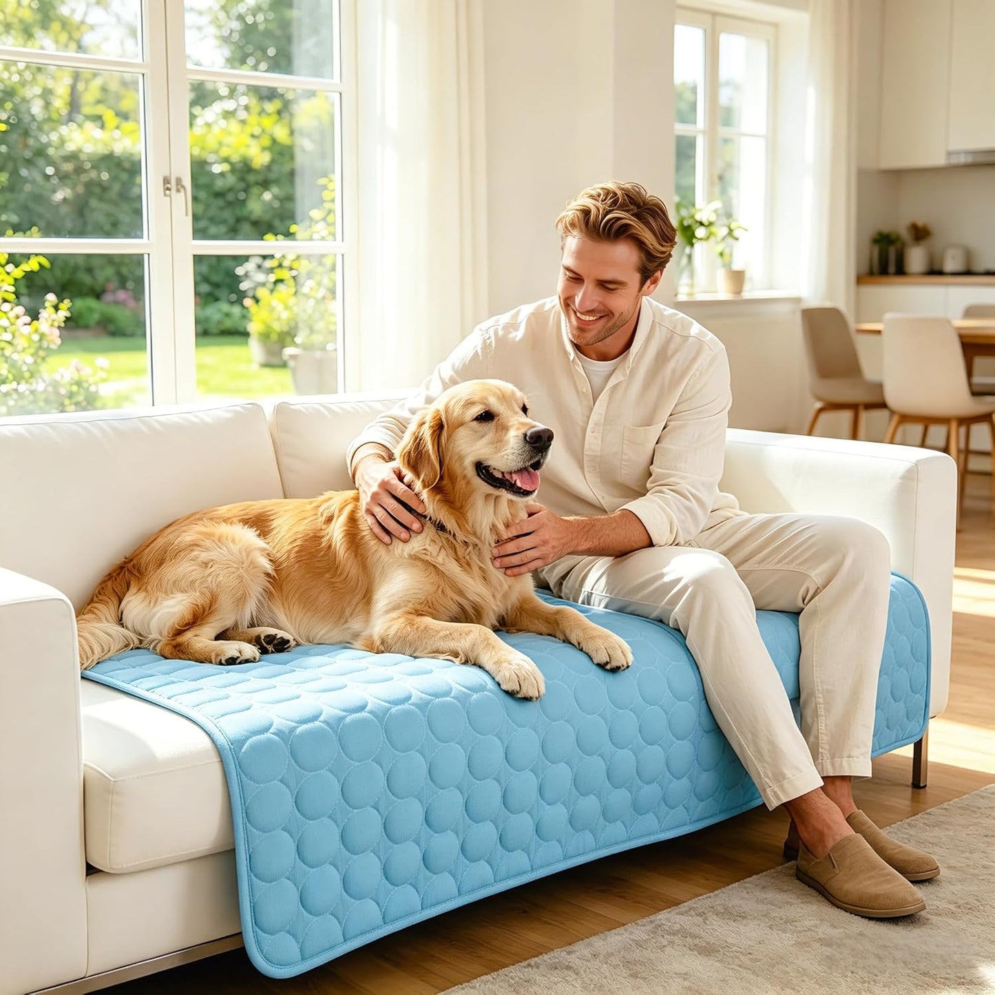 Dog Cooling Mat Arc-Chill Cooling Dog Bed Mats, Q-Max>0.4 Washable Pet Cooling Pad Breathable Cooling Mat for Dogs & Cats Indoor & Outdoor Car Seats