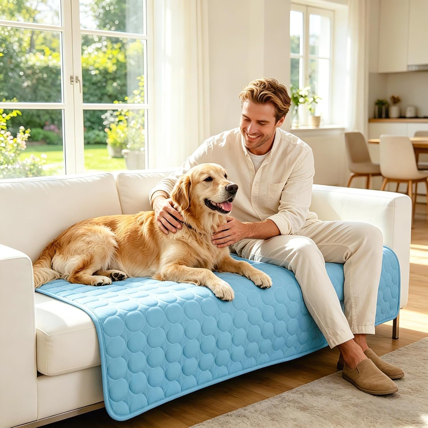 Dog Cooling Mat Arc-Chill Cooling Dog Bed Mats, Q-Max>0.4 Washable Pet Cooling Pad Breathable Cooling Mat for Dogs & Cats Indoor & Outdoor Car Seats