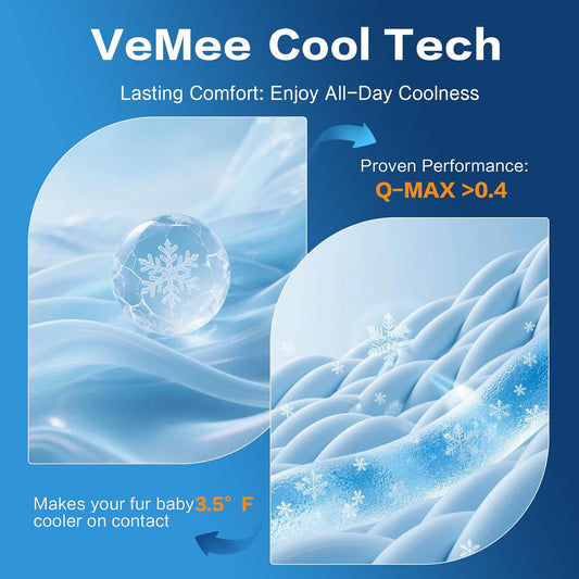 Dog Cooling Mat Arc-Chill Cooling Dog Bed Mats, Q-Max>0.4 Washable Pet Cooling Pad Breathable Cooling Mat for Dogs & Cats Indoor & Outdoor Car Seats